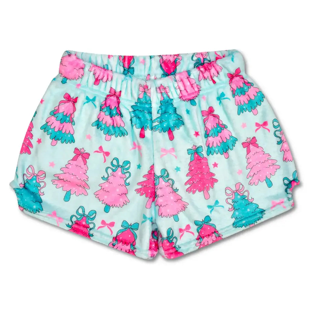 Plush Shorts | Fancy Trees – Addie Lou Blu