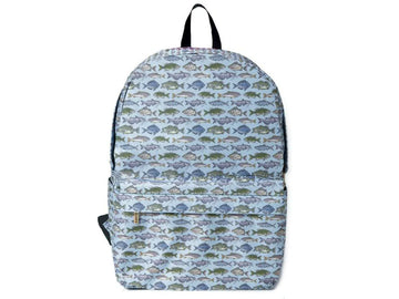 Hayes Meadow Book Bag With Water Bottle Holder In Royal Blue - View #5